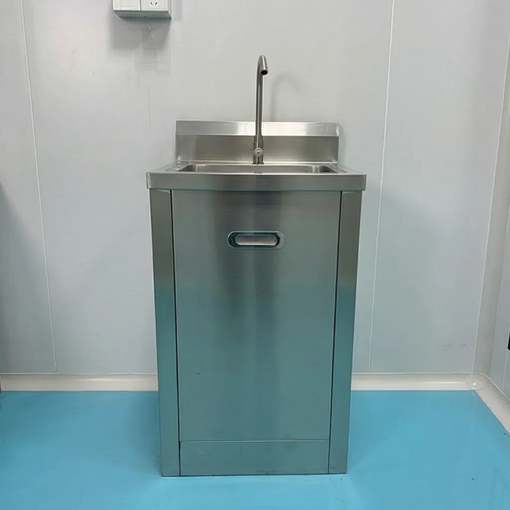 Durable Seamless Cleanroom Sink with Sensor Control Mechanism