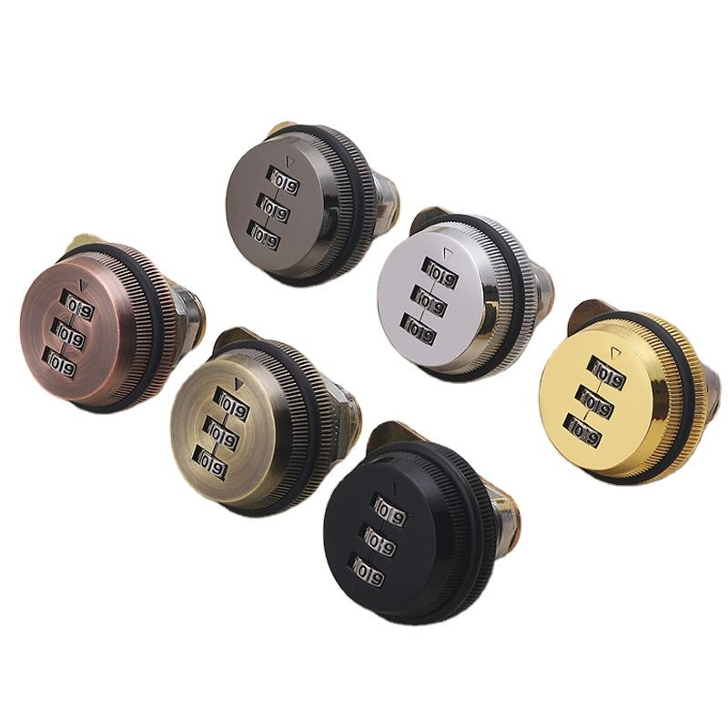 Zinc Alloy 3 Digit Furniture Cabinet Combination Lock Mechanical Code Password Mechanical Closet Lock