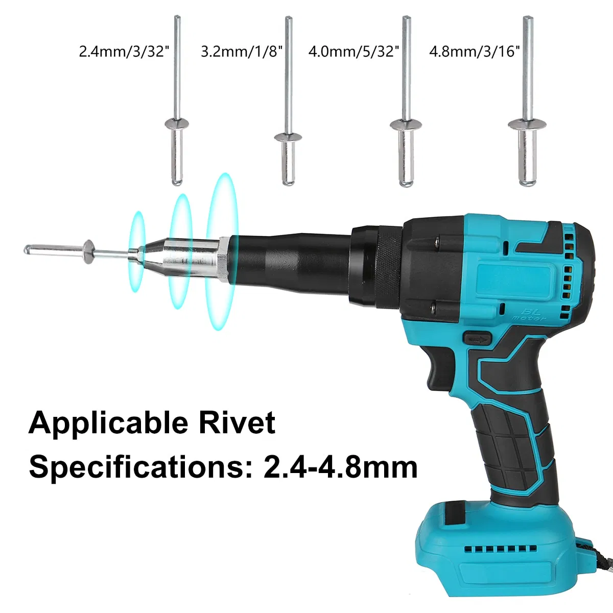 Electric Rivet Gun Cordless Rivet Nut Gun Drill