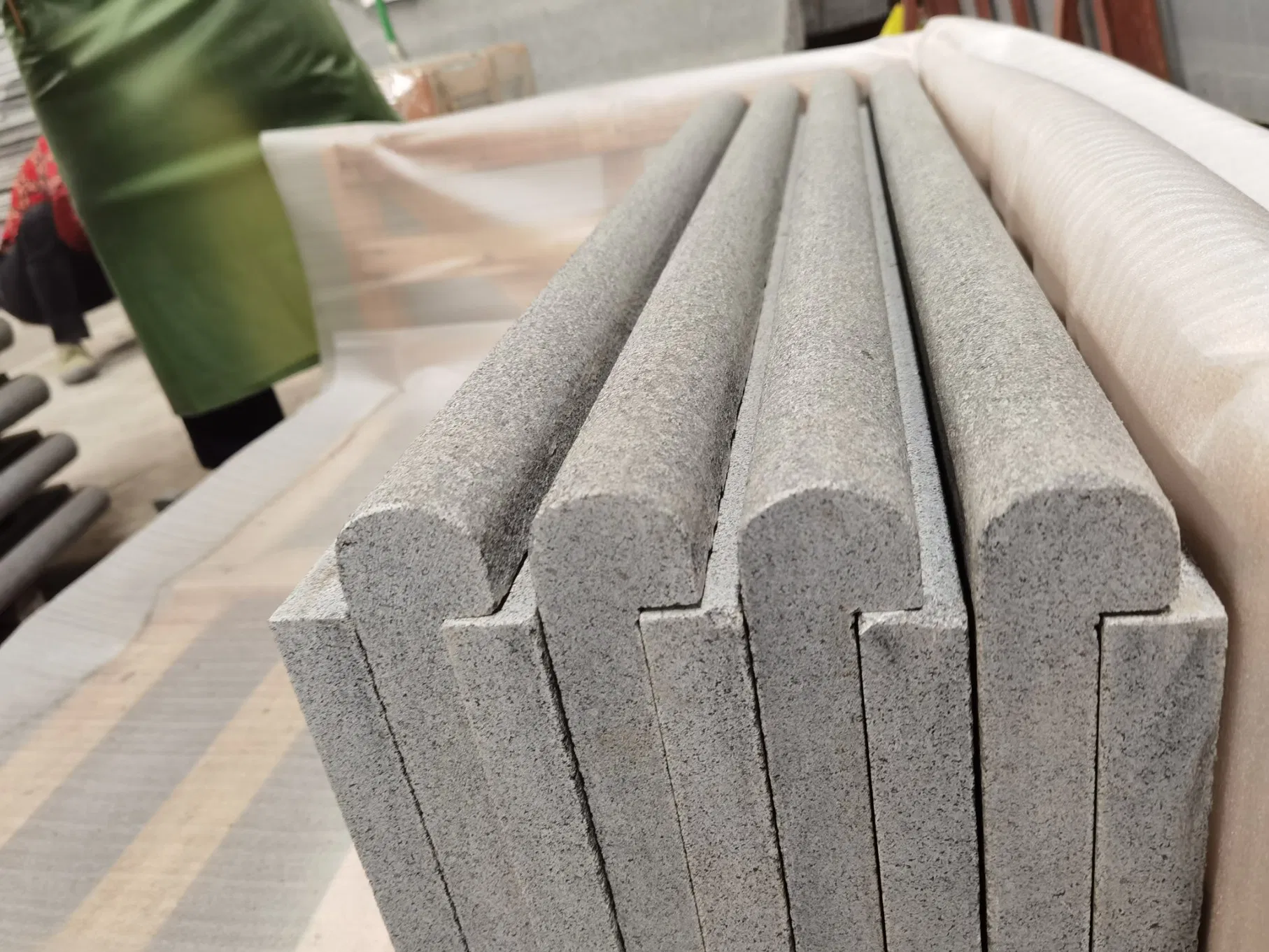 Dark Grey Natural Stone Swimming Pool Coping Stones Granite Tiles Swimming Pool Cover