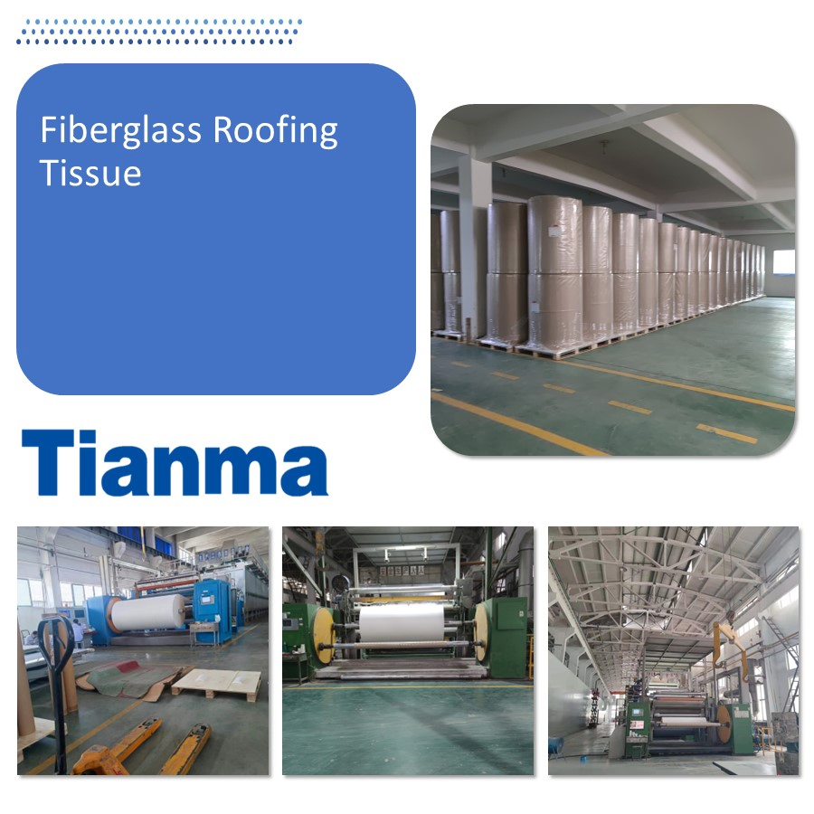 Fiber Glass Non Woven Tissue for Water Resistance Roofing