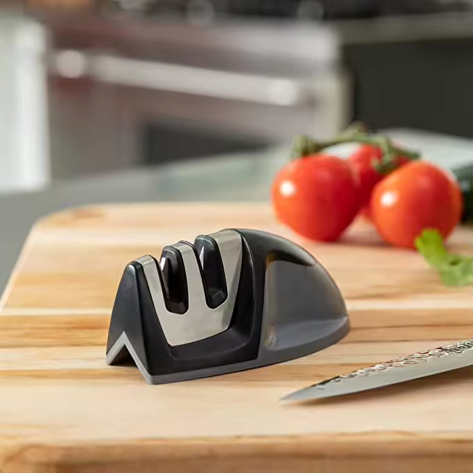 Hot Sale Customized Mini Knife Sharpener Kitchen Tools 2 Level Knife Sharpener Household Convenient Knife Sharpener
