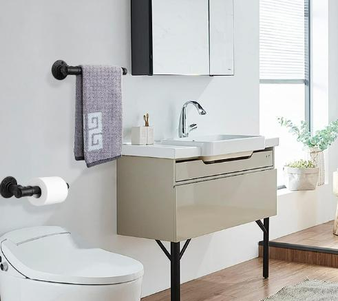 Country Style Tissue Holders Gi Malleable Iron Pipe Fittings of Wooden Paper Holder Used in Bathroom Kitchen Bedroom