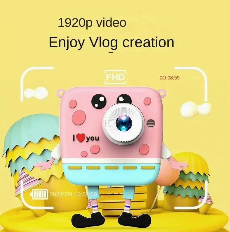 Factory Price Mini 1080P Children Digital Take Photo Camera Rechargeable Kids Mini Camera Toys for Christmas Gift