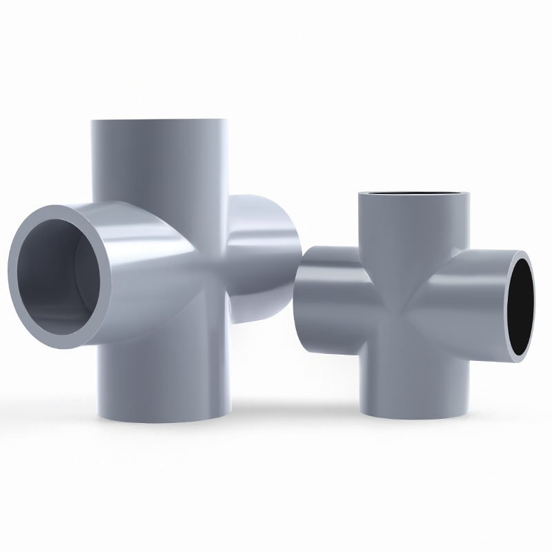 China-Made High-Quality CPVC Cross, Multi-Size & Multi-Functional for Industrial Water Pipeline Systems