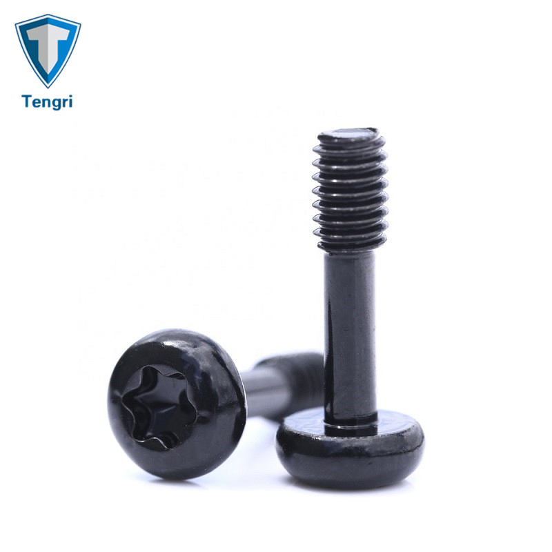High Quality Torx Pan Head Half Thread Black Coating Captive Screw