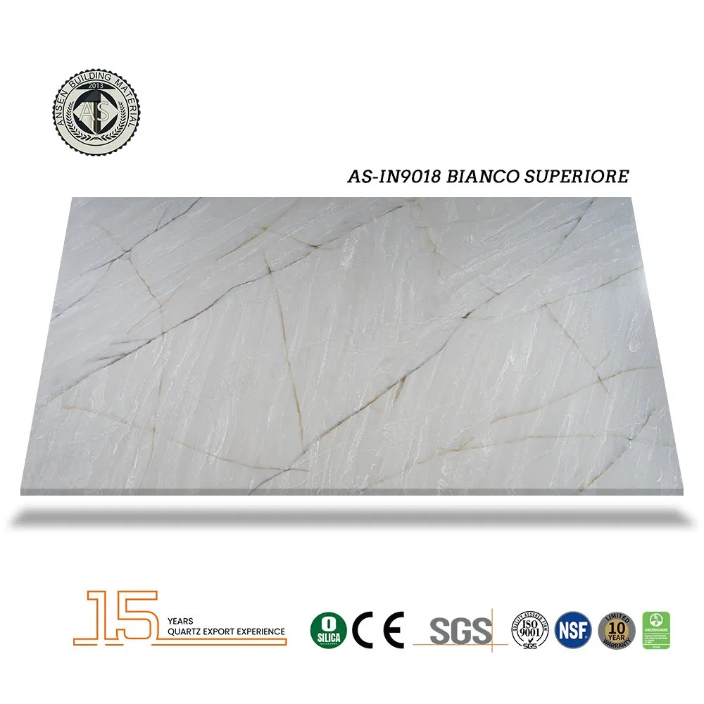 Calacatta Artificial Stone Factory Price 20mm Artificial Quartz Slabs for Kitchen Countertops