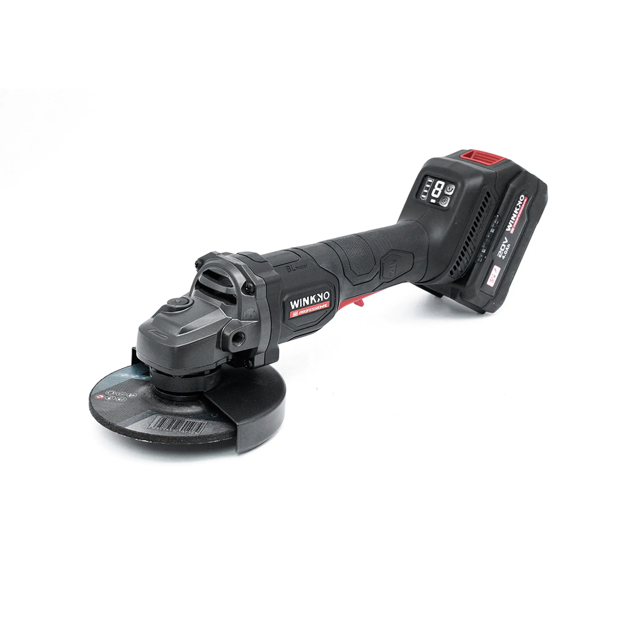Winkko Electric Angle Grinder Cordless 20V with Brushless Motor Machine Grinder
