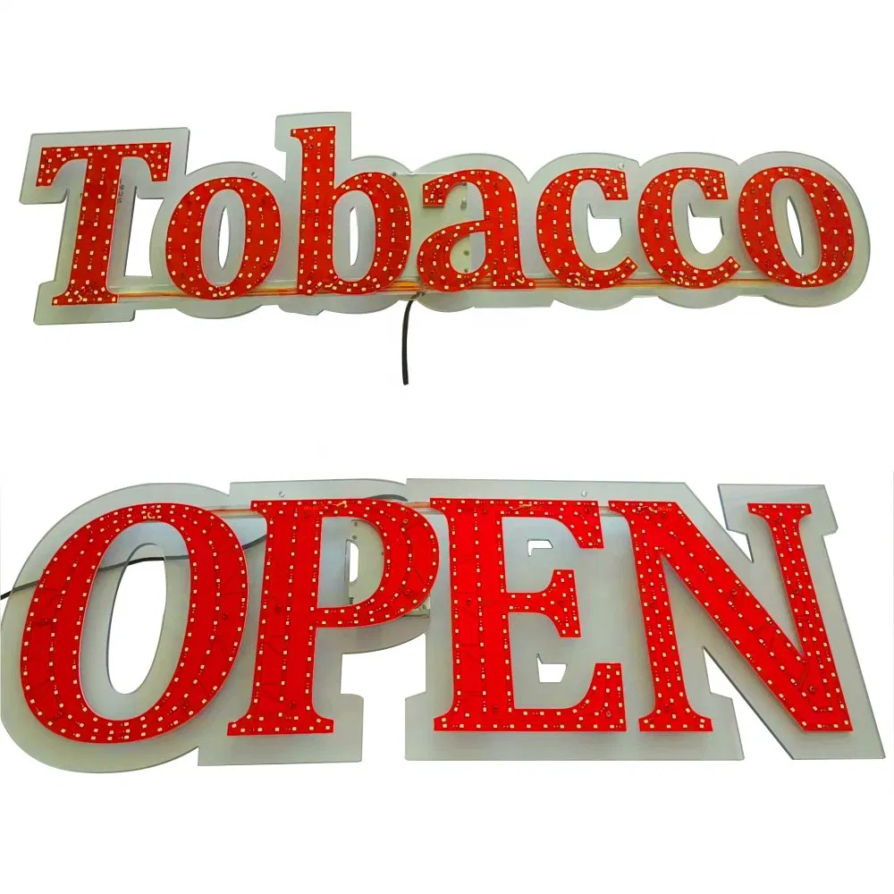 Lovisle Tech Flexible LED Sign Board Programmable Messages Scrolling LED Sign Display for Stores for Tobacco Shop