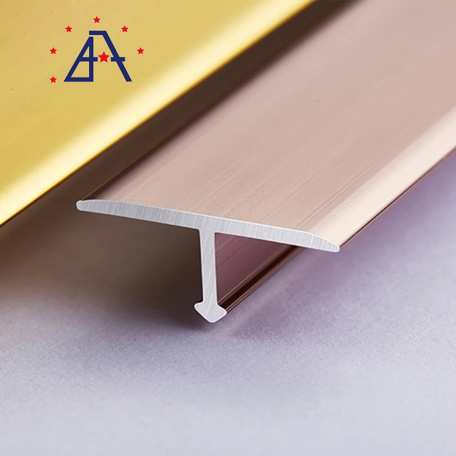 Polished Gold Flexible Transition Aluminum Carpet Accessories Tile Trim