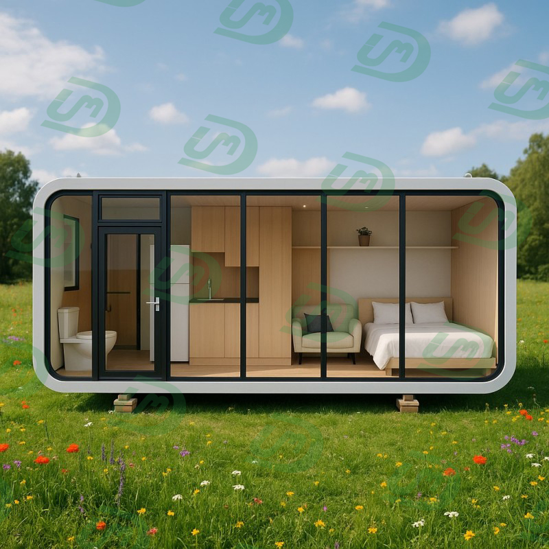 Smooth Appearance Modern Luxury Prefabricated Apple Cabin Sleeping Pod