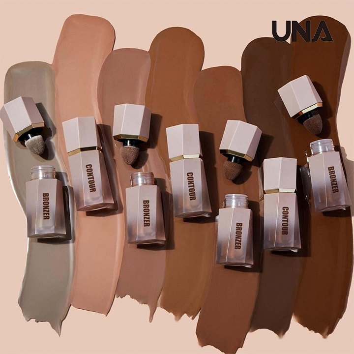 Hot High Pigmented Waterproof Liquid Contour Cream Wholesale Bronzer Blush Private Label Vegan Multi-Use Face&Body Bronzer