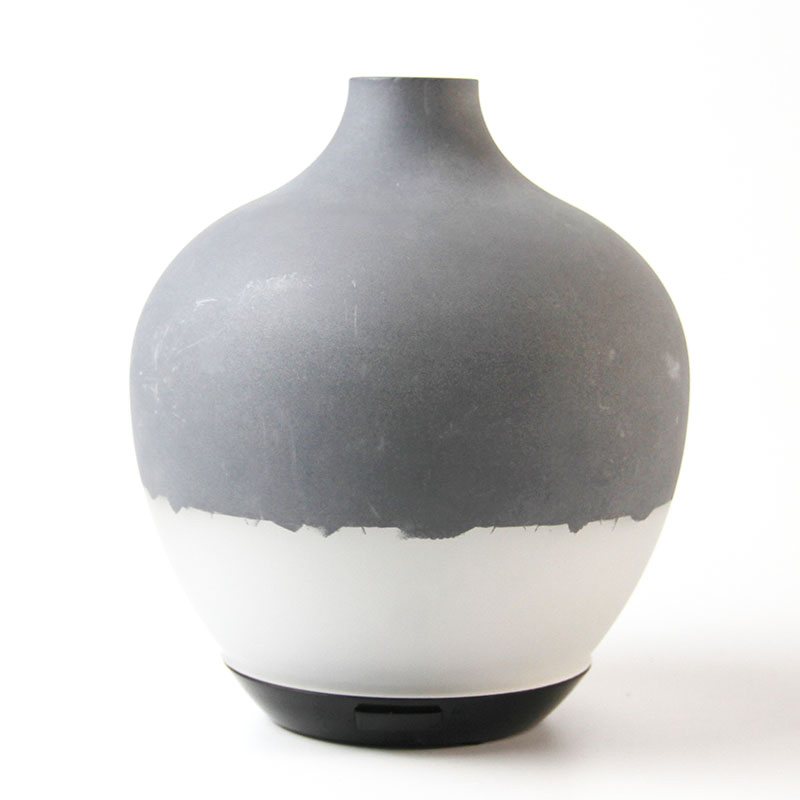 Glass Art Ultrasonic Humidifier with Top Cement and Frosted Bottom