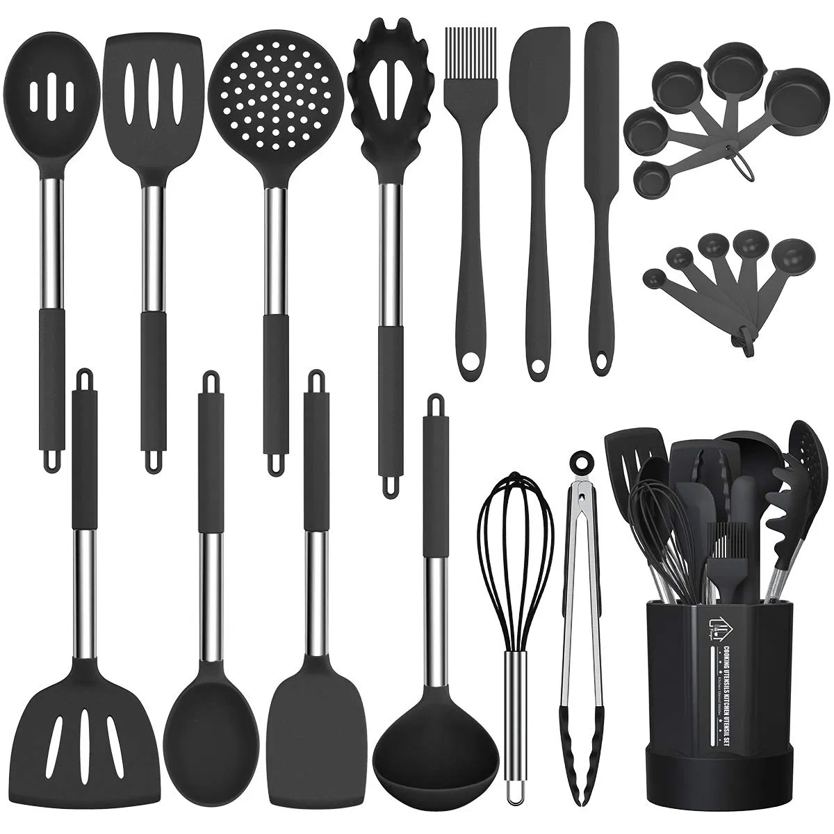 Premium Non Stick Heat Resistance 15 PCS Silicone Cooking Kitchen Utensils