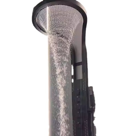 Black Net Red Top Spray Strong Pressurized Bathroom Multi Functional Shower Set