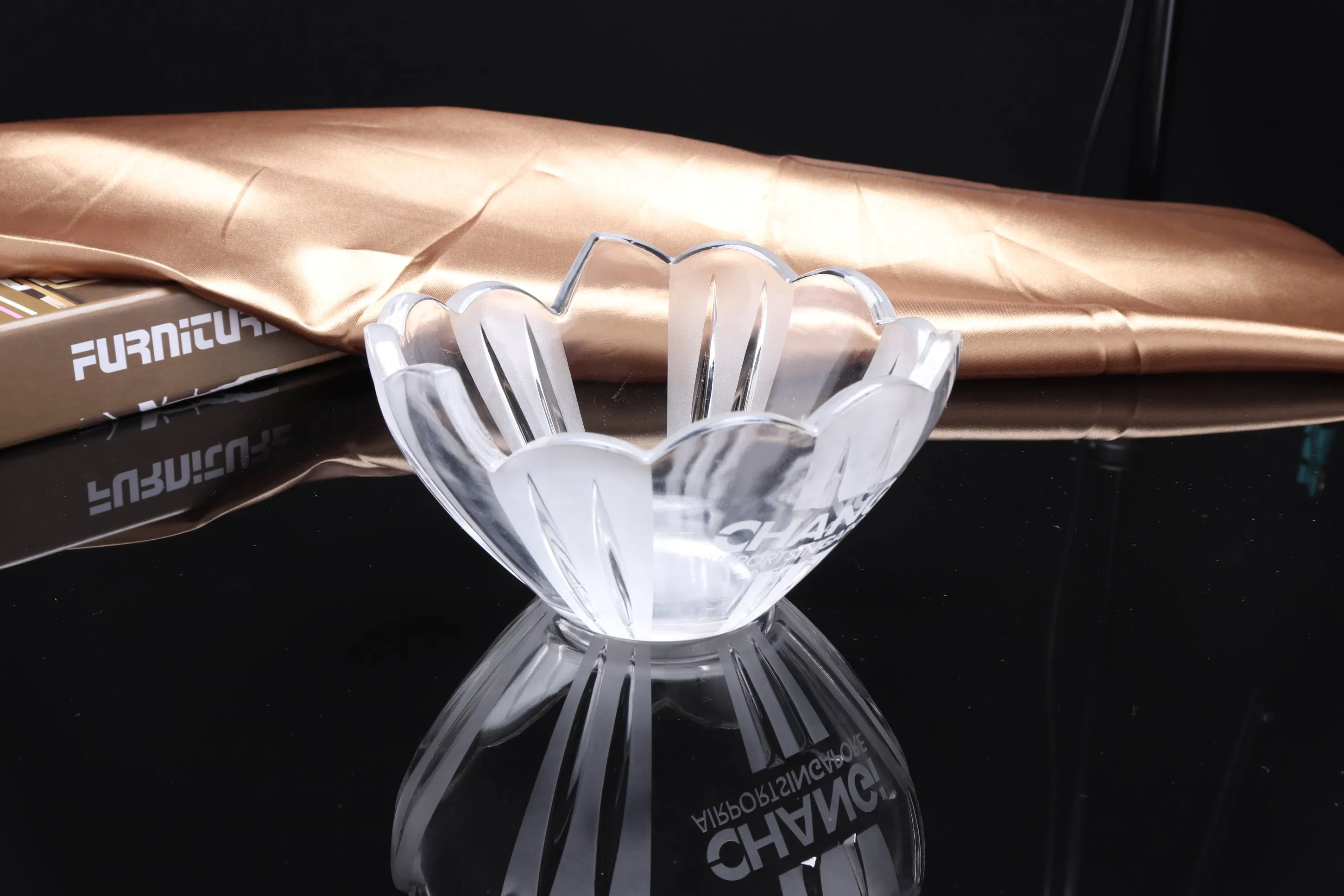 Fashion Crystal Glass Rice Bowl Craft for Tableware