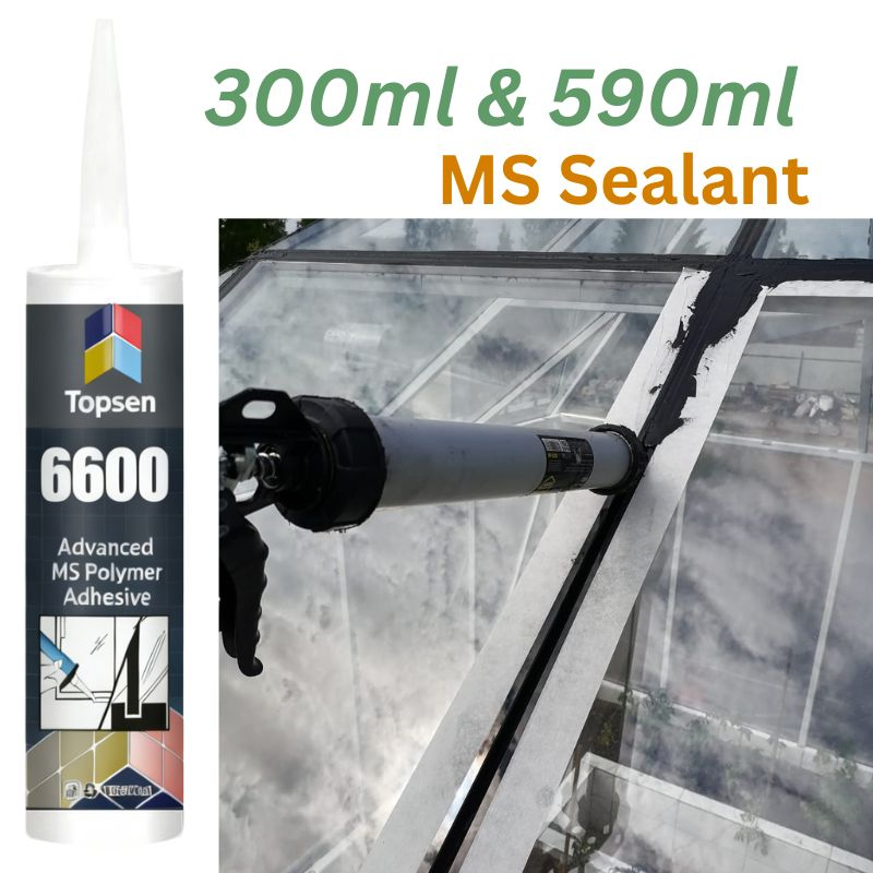 Topsen 6600 Weatherproof Ms Hybrid Polymer Adhesive UV Resistant, High Bond Strength for Outdoor & Indoor Sealing