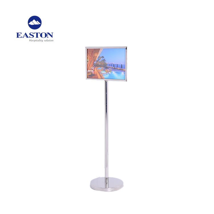 Hotel Custom Golden Stainless Steel Sign Stand Wholesale