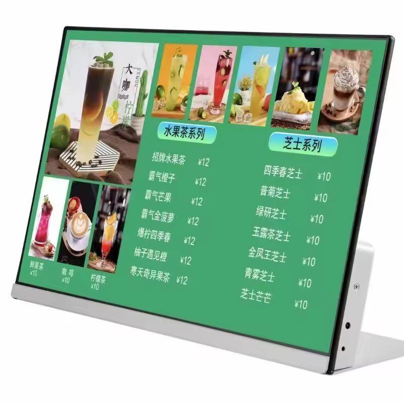 23.8 Inch LCD Display for Table Screen Advertising Menu Board