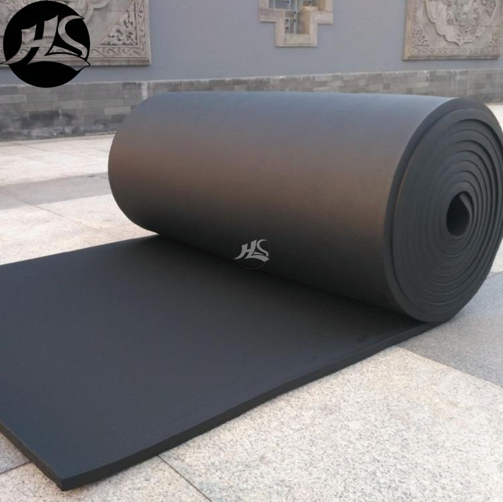 Good Quality NBR Fireproof Thermal PVC Pipe Insulation Foam Air Conditioner and Refrigerator Tube Black Rubber Foam Insulation T