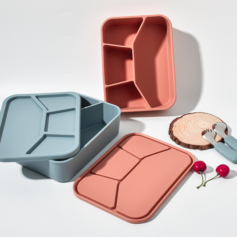 Custom Silicone Bento Box Lunch Container