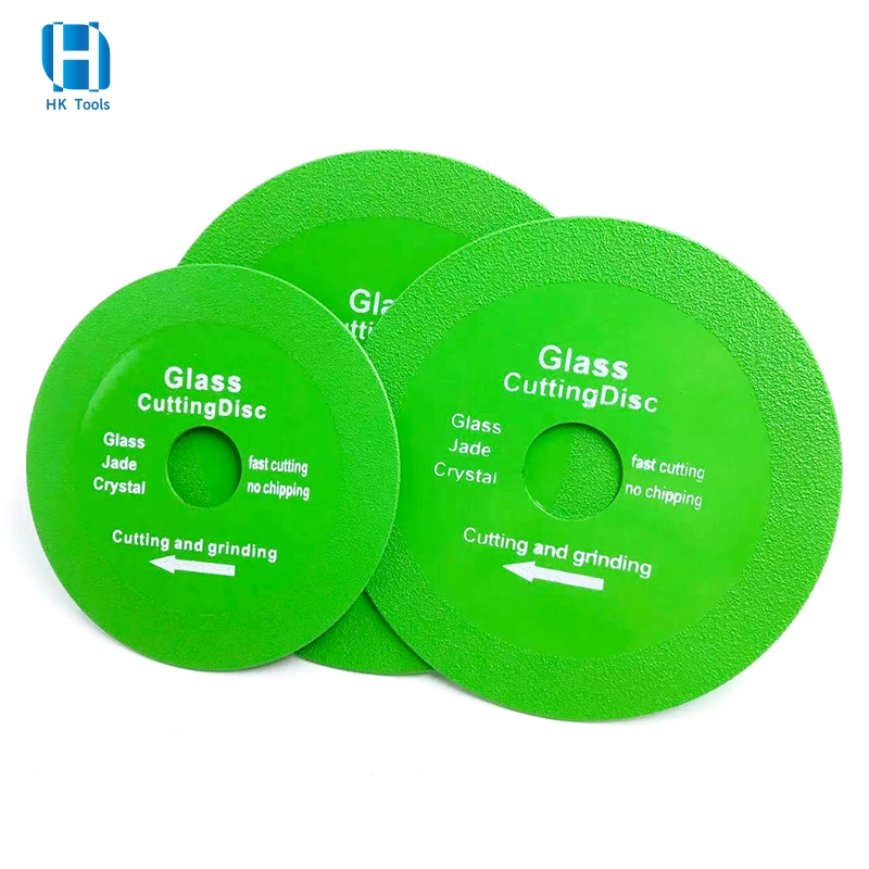 4"/4.5"/5" Thin Glass Cutting Disc Diamond Saw Blade for Jade Crystal Bottles Ceramic Tile Smooth Cutting and Grinding for Angle Grinder