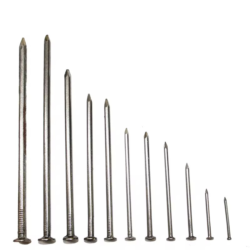 Common Iron Customizable Carton Packaging 19mm-300mm Building Construction Galvanized Nail