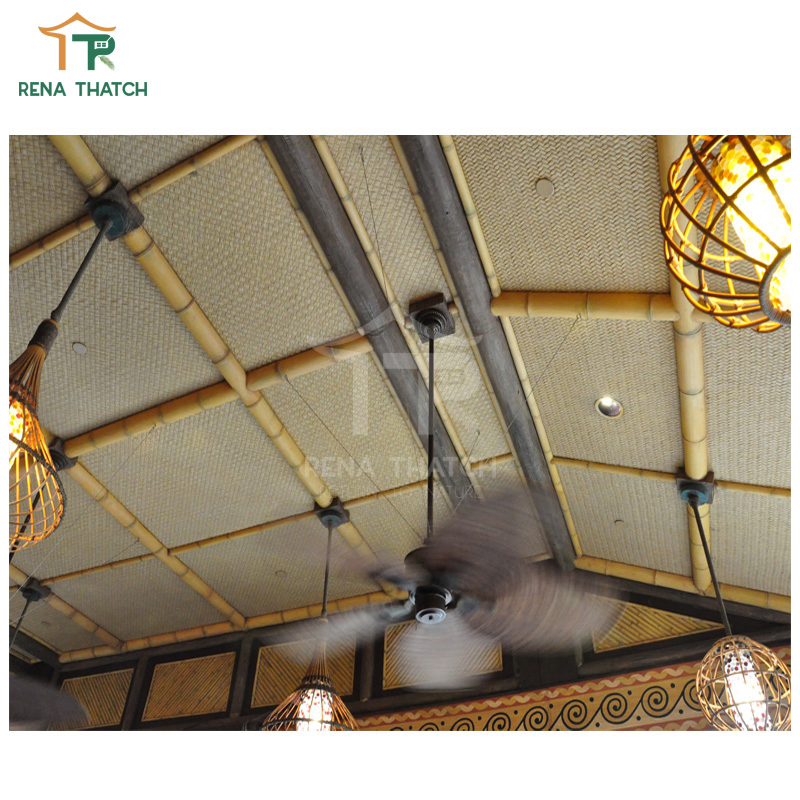 UV Protected Synthetic Grass Mat Plastic Grass Knitting Mat Ceiling Rattan Weave Sheet