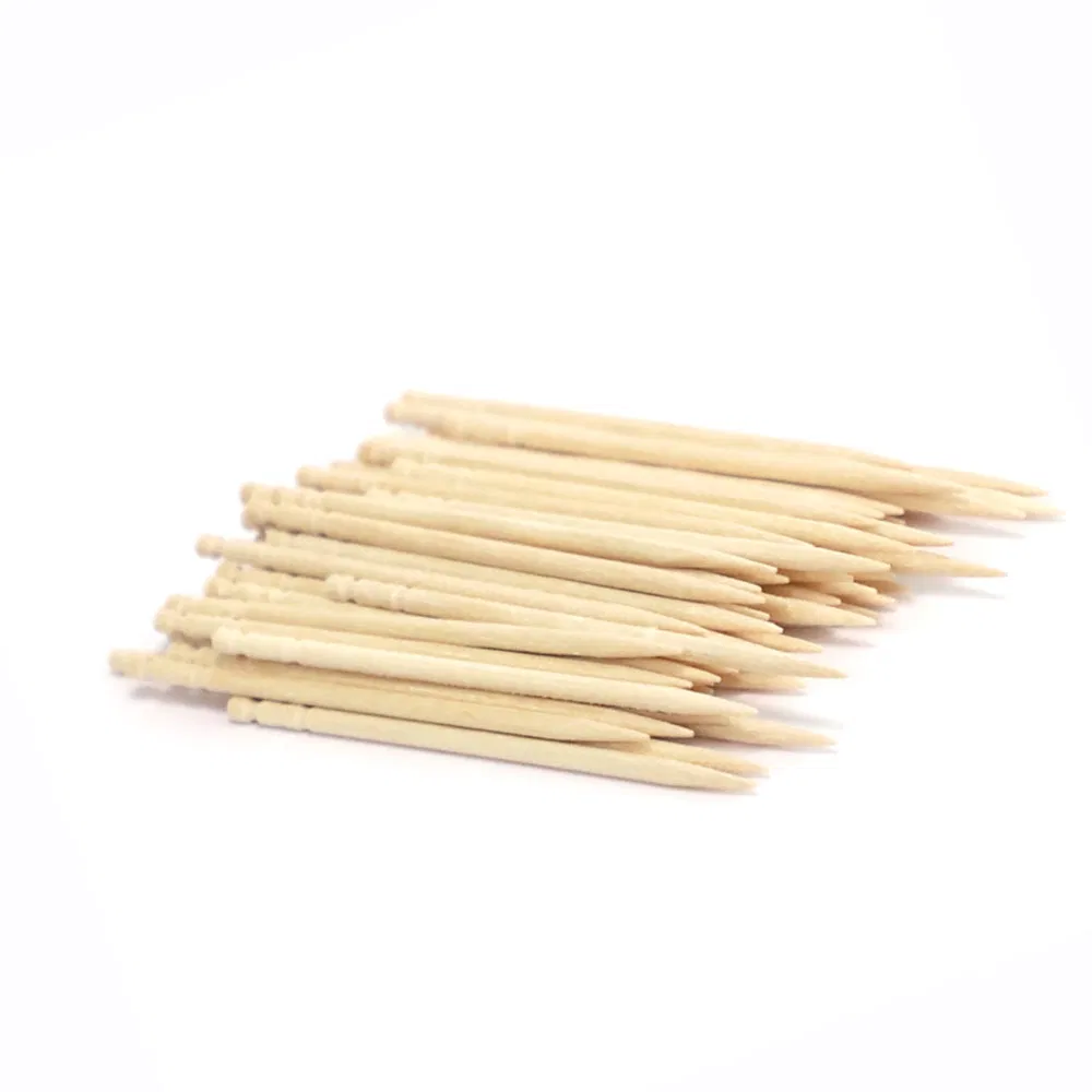 Disposable Decorative 60mm Single Pointed Wooden Toothpicks