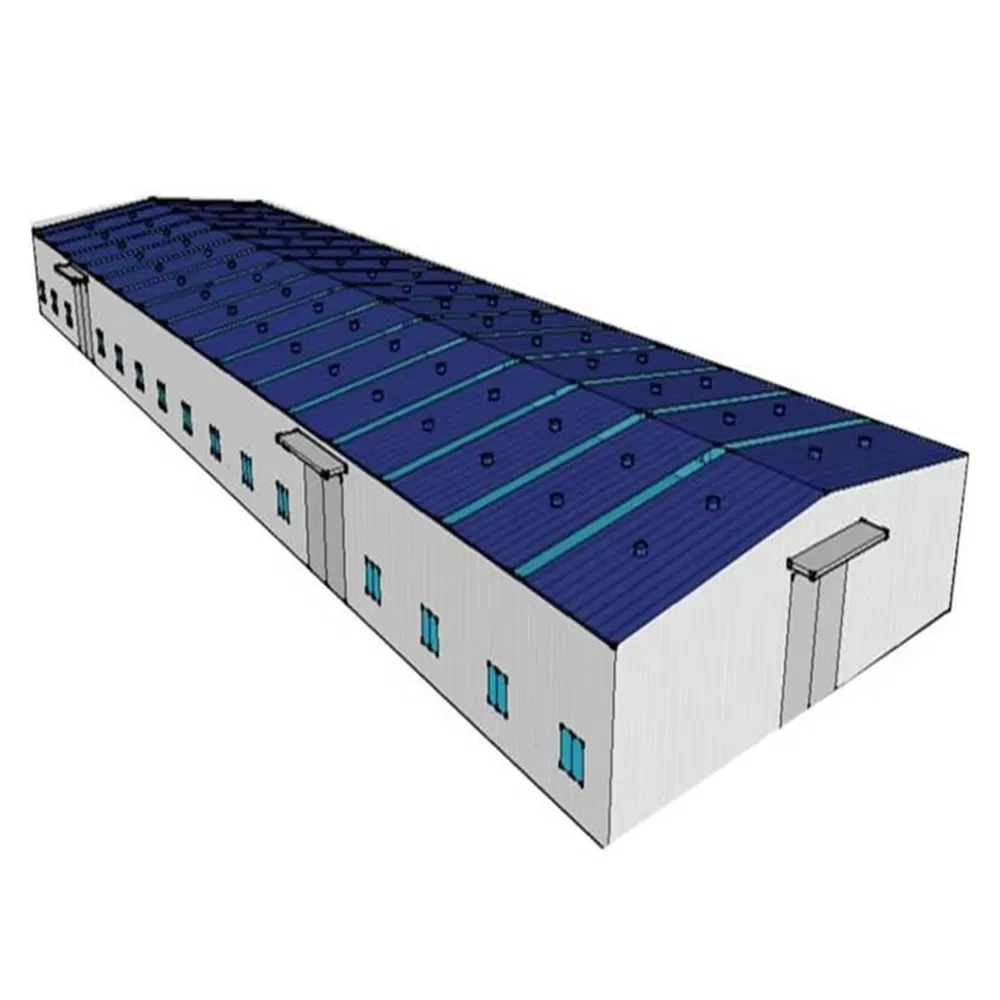 Steel Beam Parking Structure Sandwich Panel Prefab Warehouse