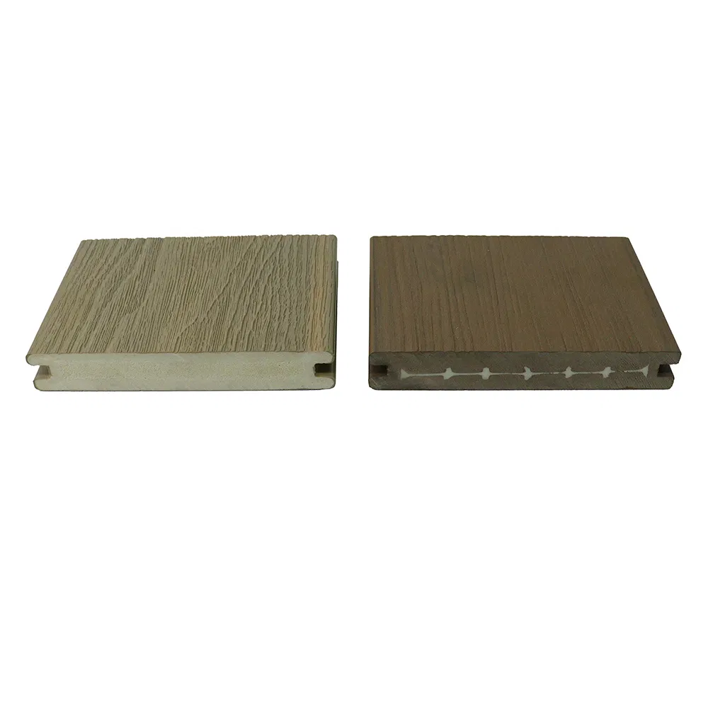 Waterproof 3D Embossed Outside Decoration Material Outdoor Flooring PVC Tile Decking