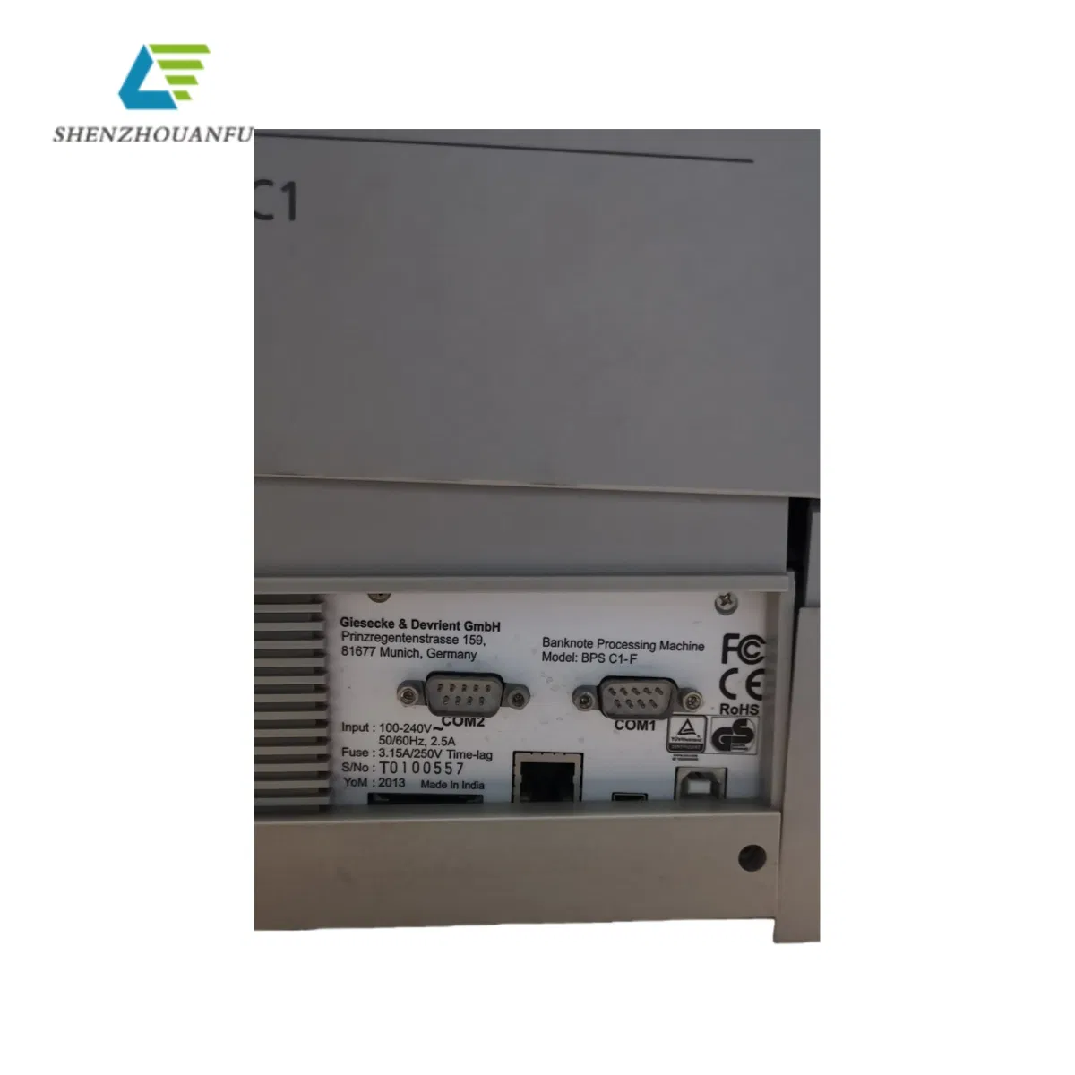 G&D BPS C1-F High-Speed Banknote Counter Machine 1200 Notes/Min 32 Currencies Fitness & Serial Number Detection
