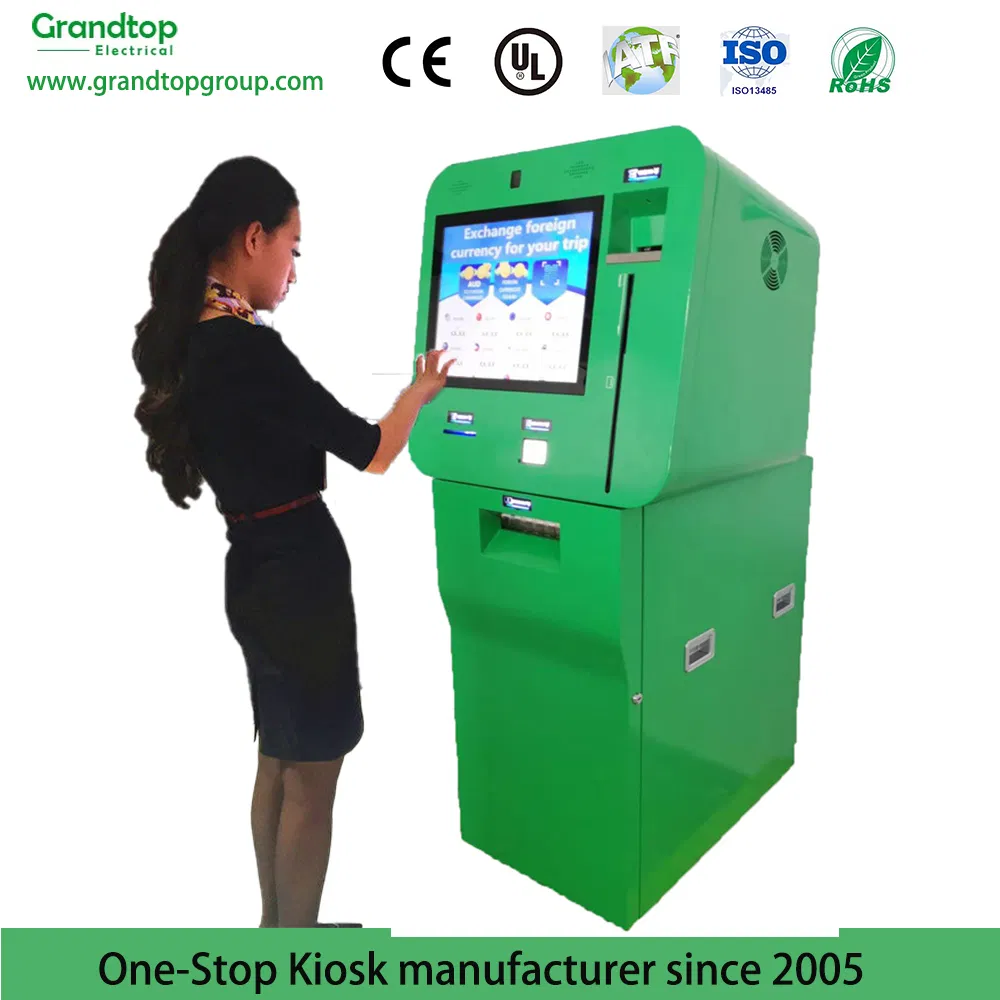 Self Service Currency Exchange Machine with Touch Screen Monitor/Thermal Printer