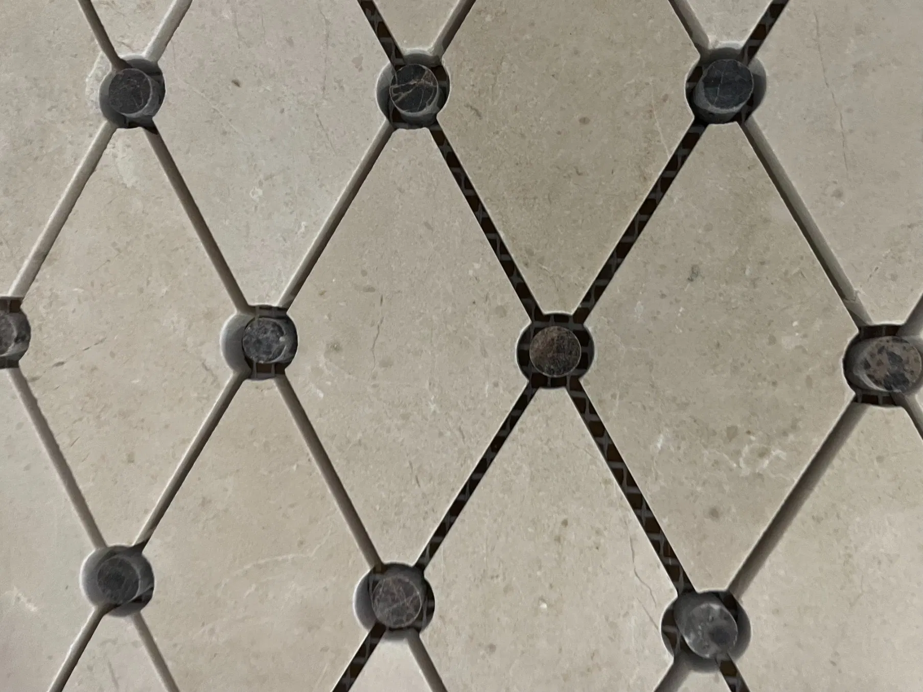 Natural stone beige Black Brown Marble Mosaic for Indoor/Interior Floor Wall Ceiling