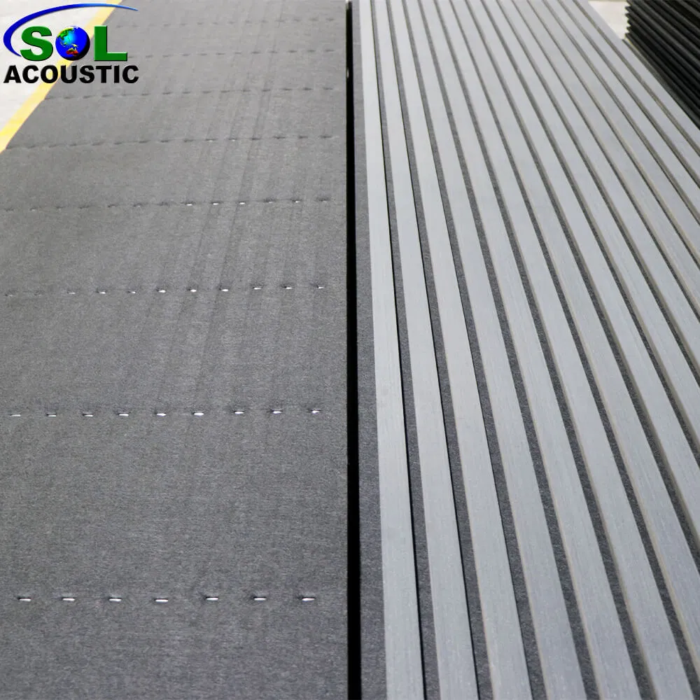 Sol Acoustic Acoustic Panel Slat Wooden Pet Acoustic Panels Wool Felt Sound