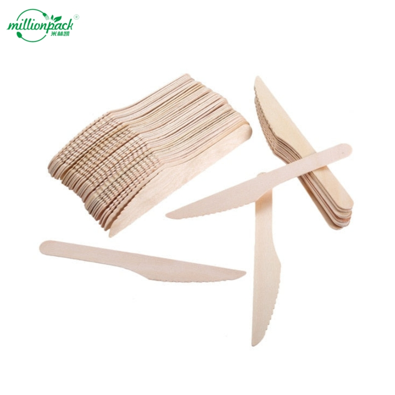 Premium Disposable Wooden Knife for Wedding Banquets and Fine Dining Events