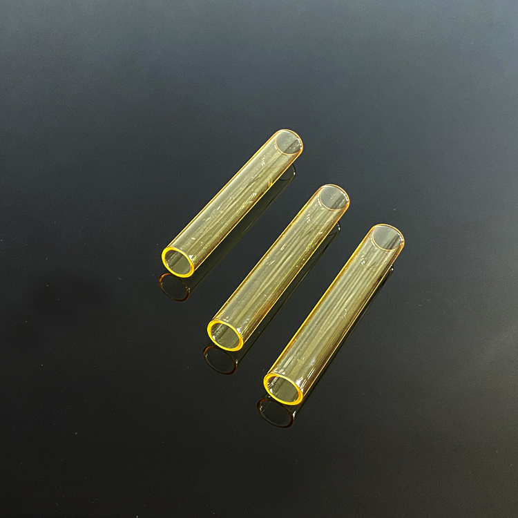 Hot-Sale Fused Silica Yellow Quartz Tube for Beauty Machine