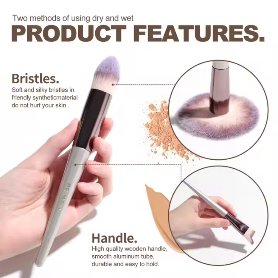 Makeup Brushes Set 18PCS Skin-Friendly Private Label Synthetic Makeup Brushes