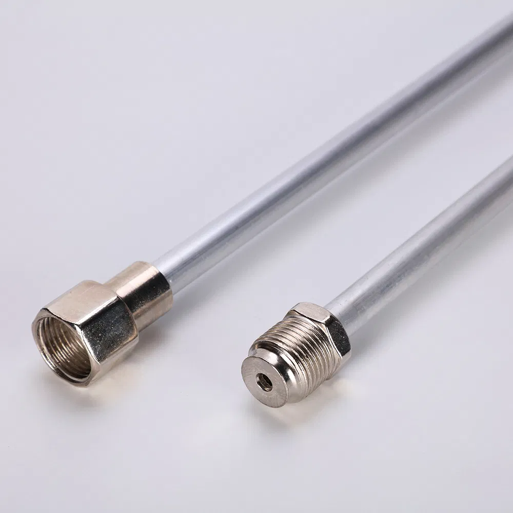 Airless Paint Spray Gun Tip Extension Pole Rod Painting Aluminum Alloy Anti-Corrosion Airless Paint Sprayer Extension Silver Tone