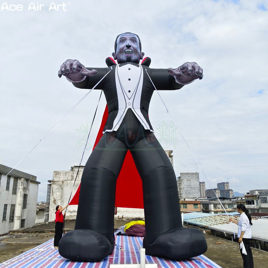 Giant Halloween Inflatable Vampire Dracula Decoration with LED Terror Halloween Decoration