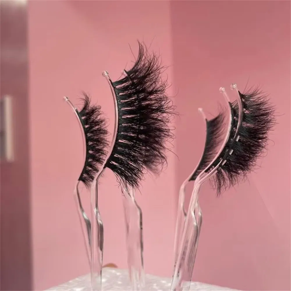 Wholesale Lashes Full Strip Lashes Fluffy 25mm Cruelty Vegan Faux Mink Eyelashes 3D 4D 5D Lashes