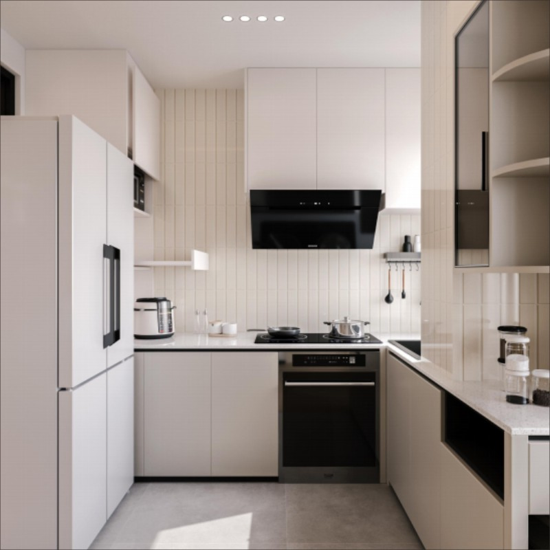 Contemporary PVC Wardrobe Featuring Stylish Glass Doors for Modern Spaces