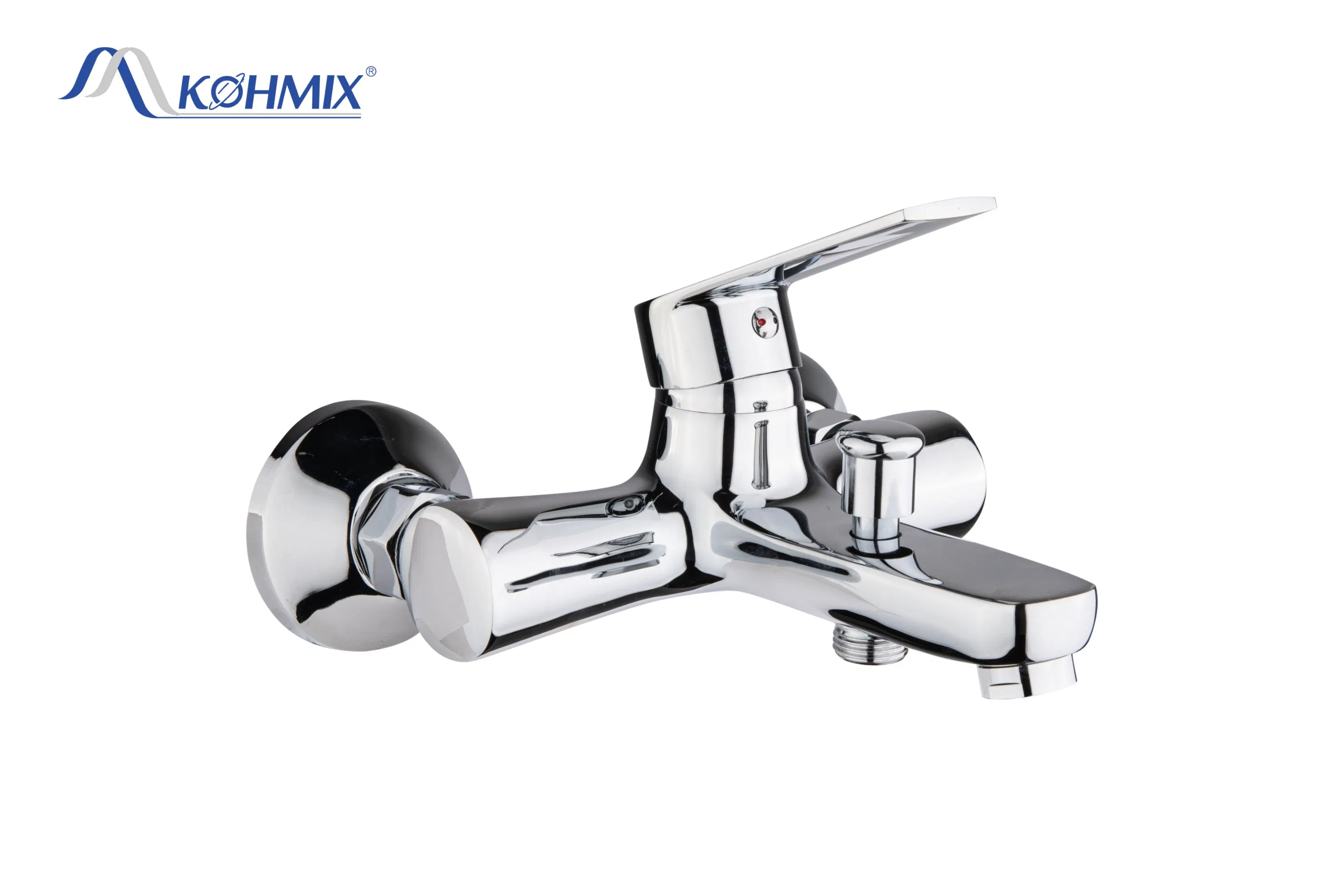 Kohmix Wall Mounted Waterfall Chrome Bath Tap Zinc Alloy Bathroom Bathtub Faucet