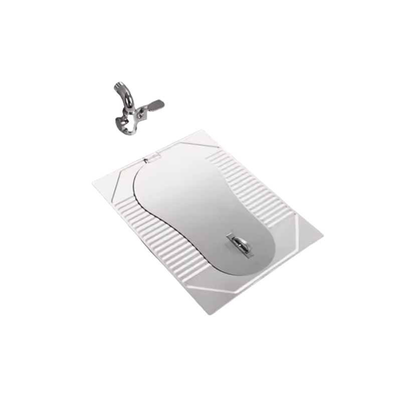 Premium Stainless Steel Squat Toilet with Hygienic Cover