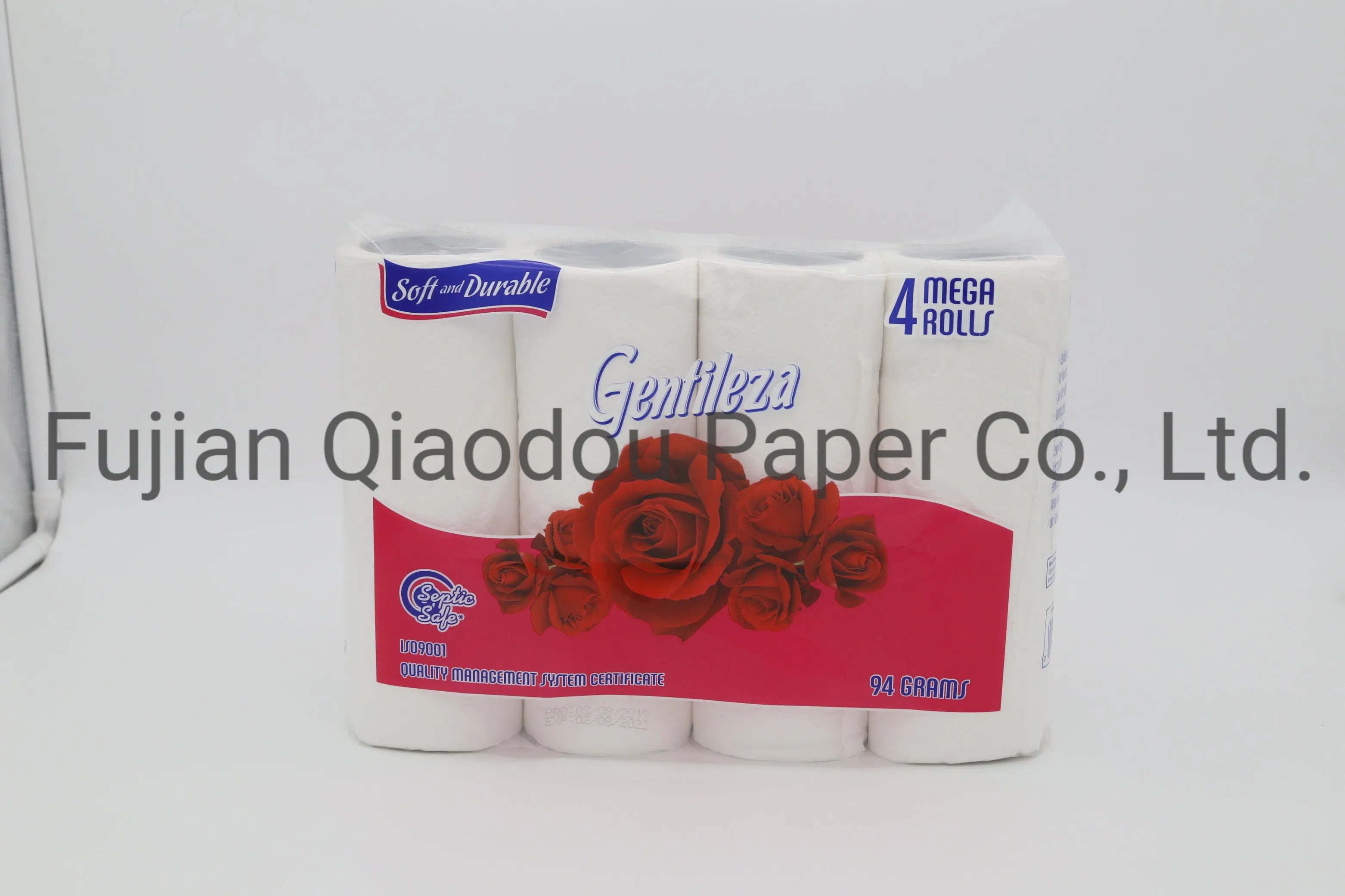 Soft Comfortable Eco-Friendly 2 Ply Four Rolls Embossed Kitchen Paper