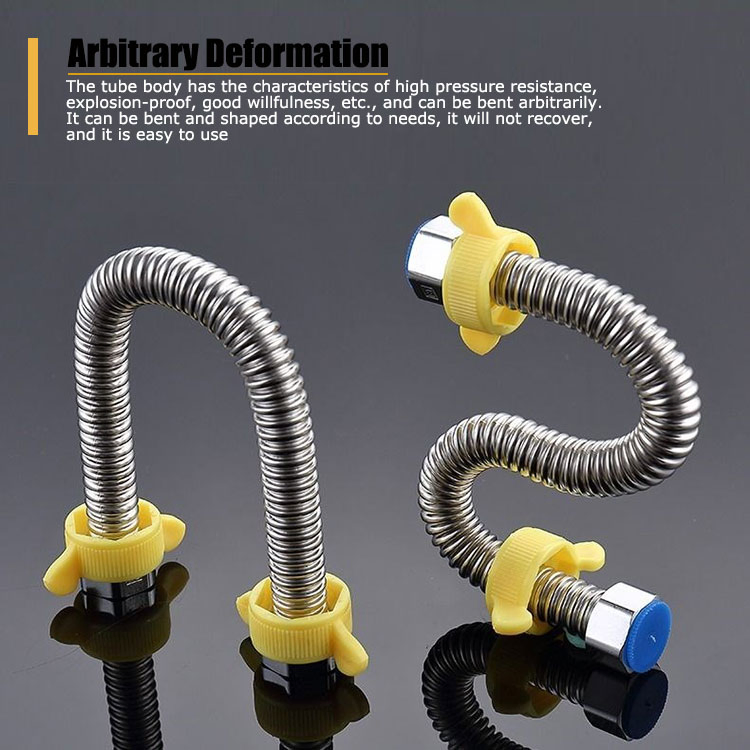 Original Brand New Bathroom Floor Portable Hydraulic Rubber Hose Stainless Steel Polished Bath Hose Braided Flexible Hose