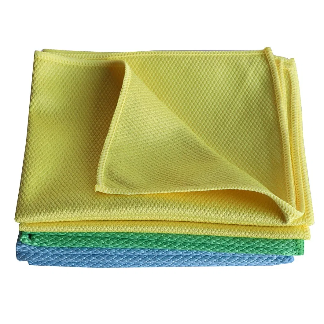 Glass Towel Water Absorption Fishing Scale Microfiber Cleaning Cloth Cloths Kitchen Towel Coral Fleece Dish Cloth Absorbent Scouring Pad