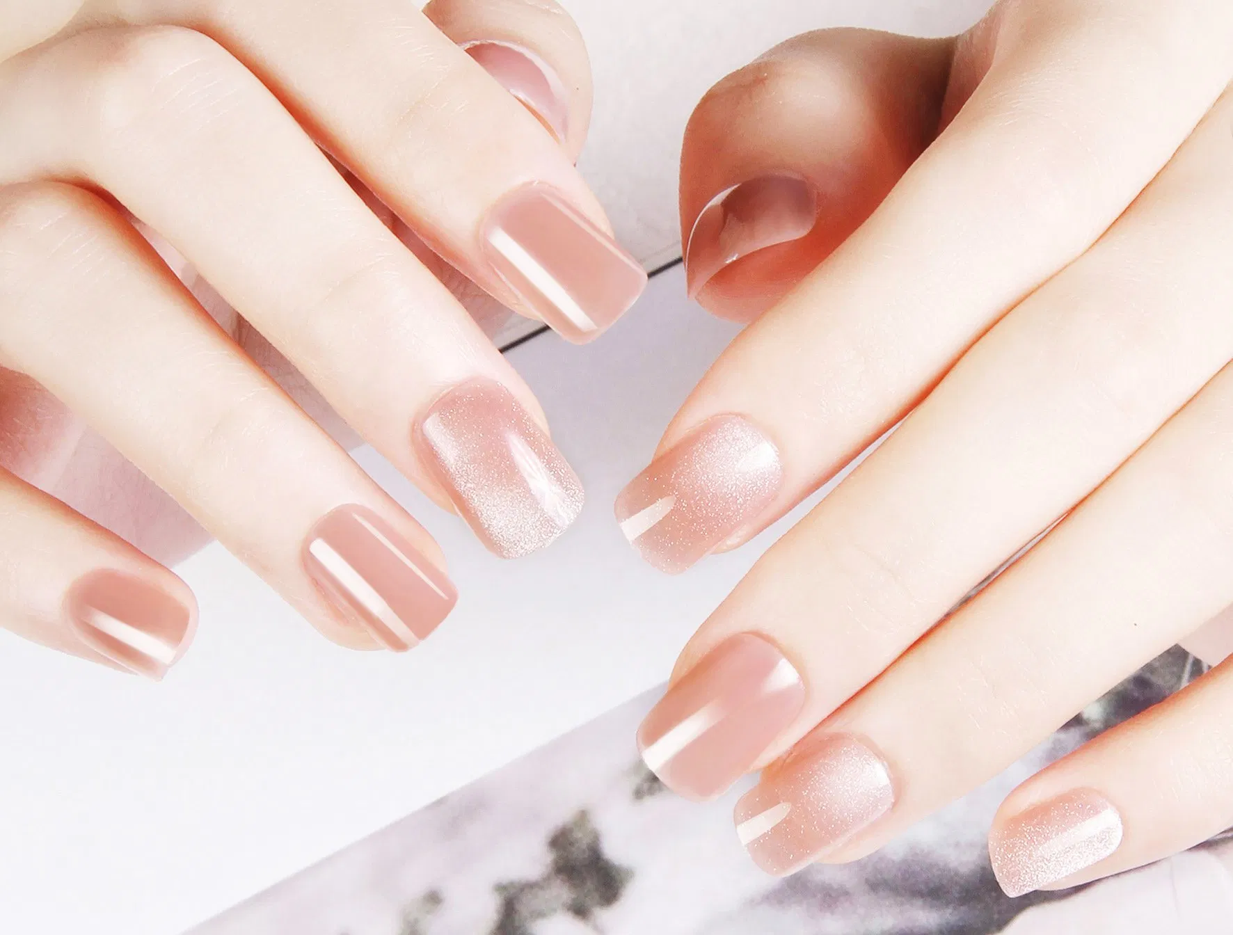 French Style Gel Nail Stickers, Easy Apply & Remove, Long Lasting for Nail Art