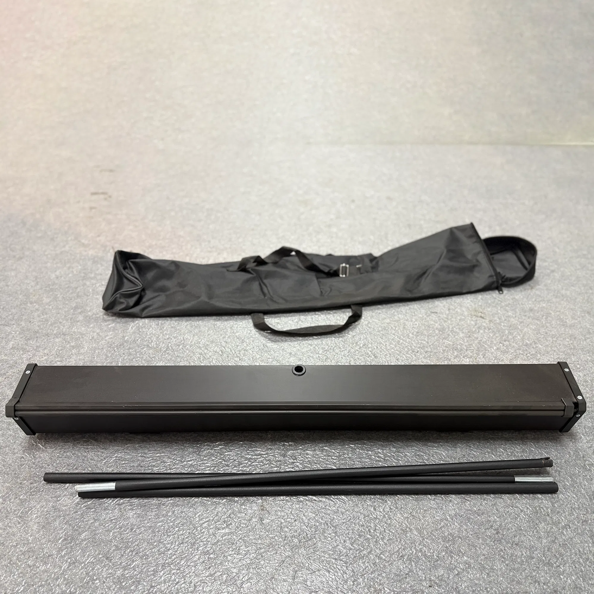 Custom Logo High Quality Roll up Banner Stand in Black Iron Finish