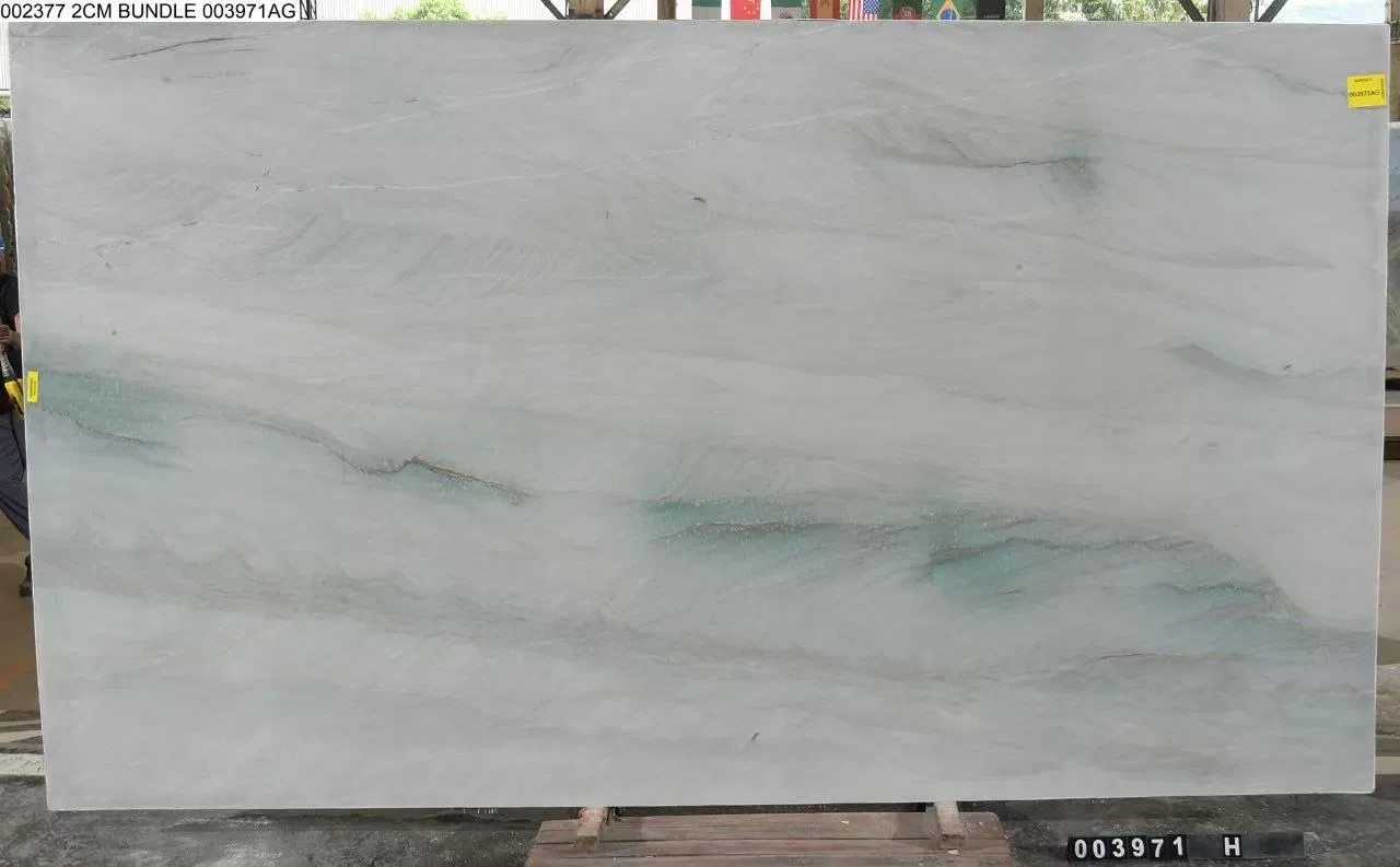 Brazil Prasiolita Green Quartzite for Wall Background/ Counter Tops